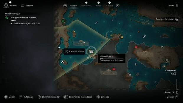 Assassin's Creed Black Flag Resynced - Mapas del tesoro, ubicaci�n del mapa del tesoro de San Juan