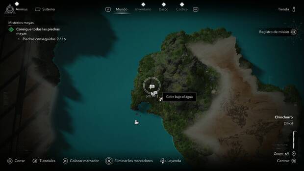 Assassin's Creed Black Flag Resynced - Tesoros en Chinchorro, ubicaci�n de uno de los cofres de Cayo Ambergris