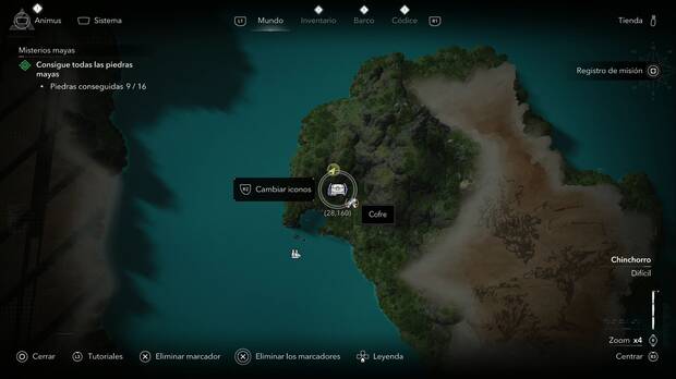 Assassin's Creed Black Flag Resynced - Tesoros en Chinchorro, ubicaci�n de uno de los cofres de Cayo Ambergris