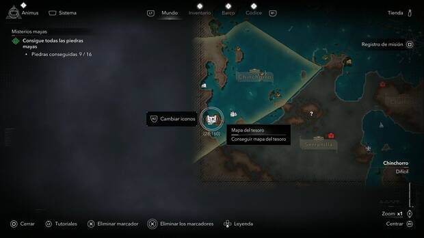 Assassin's Creed Black Flag Resynced - Mapas del tesoro, ubicaci�n del mapa del tesoro de Misteriosa
