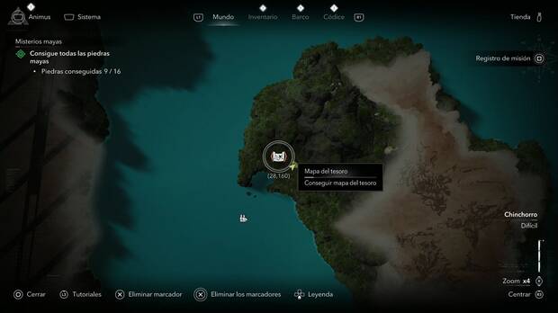 Assassin's Creed Black Flag Resynced - Mapas del tesoro, ubicaci�n del mapa del tesoro de Misteriosa