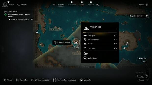 Assassin's Creed Black Flag Resynced - Mapas del tesoro, ubicaci�n de Misteriosa