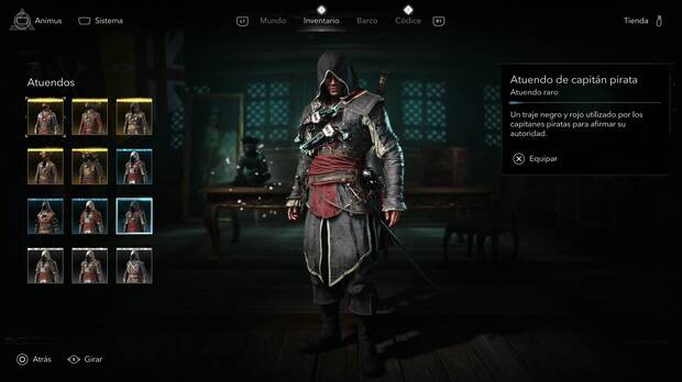 Assassin's Creed Black Flag Resynced - Atuendos, Atuendo de capit�n pirata