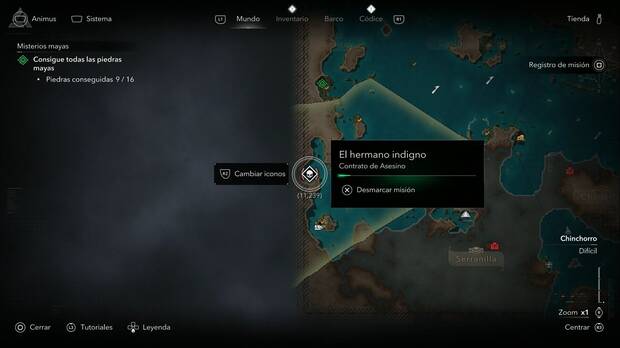 Assassin's Creed Black Flag Resynced - Contratos de Asesino, punto donde se activa el contrato El hermano indigno