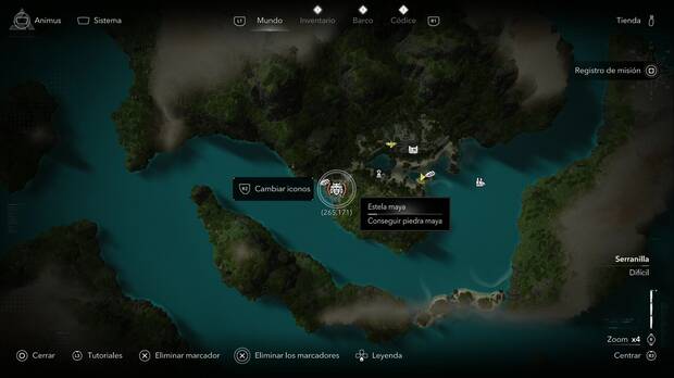 Assassin's Creed Black Flag Resynced - Estelas maya en Serranilla, ubicaci�n de una de las estelas de Misteriosa