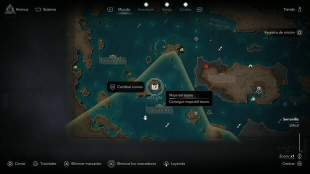 Assassin's Creed Black Flag Resynced - Mapas del tesoro, ubicaci�n del mapa del tesoro de Kingston