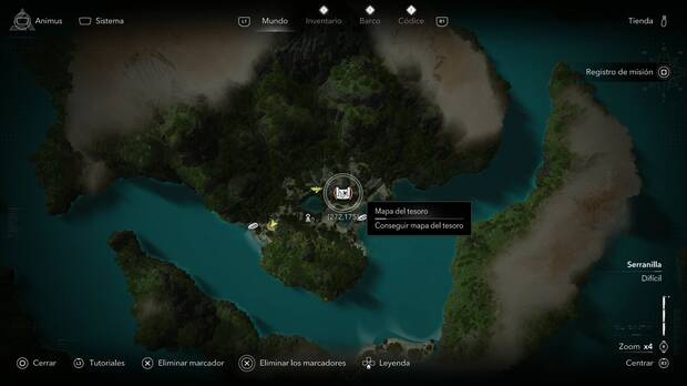 Assassin's Creed Black Flag Resynced - Mapas del tesoro, ubicaci�n del mapa del tesoro de Kingston