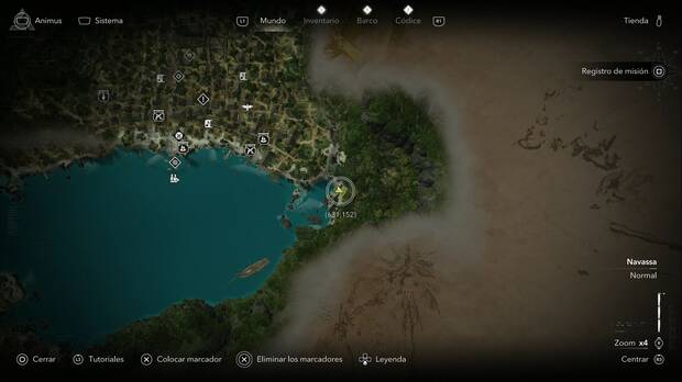 Assassin's Creed Black Flag Resynced - Mapas del tesoro, ubicaci�n del tesoro del mapa del tesoro de Kingston