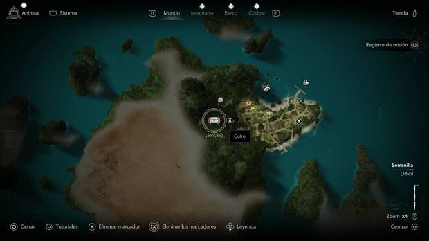 Assassin's Creed Black Flag Resynced - Tesoros en Serranilla, ubicaci�n de uno de los cofres de New Bone