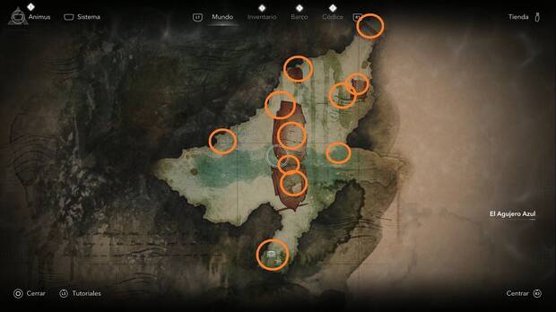 Assassin's Creed Black Flag Resynced - Pecios hundidos, ubicaci�n de los tesoros de El Agujero Azul