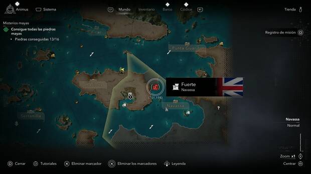 Assassin's Creed Black Flag Resynced - Fuertes, ubicaci�n del fuerte de Navassa en la zona sudeste del mundo