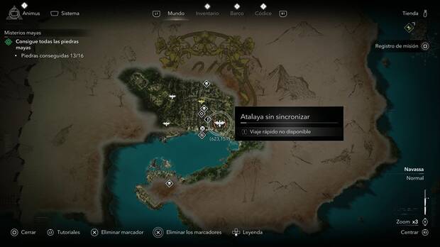 Assassin's Creed Black Flag Resynced - Atalayas en Navassa, ubicaci�n de una de las atalayas de Kingston