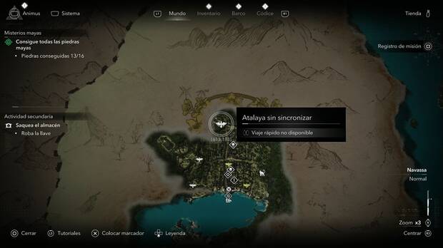 Assassin's Creed Black Flag Resynced - Atalayas en Navassa, ubicaci�n de una de las atalayas de Kingston
