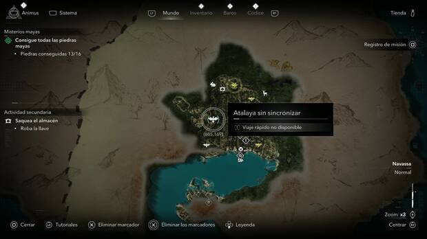 Assassin's Creed Black Flag Resynced - Atalayas en Navassa, ubicaci�n de una de las atalayas de Kingston