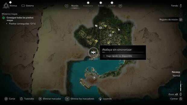 Assassin's Creed Black Flag Resynced - Atalayas en Navassa, ubicaci�n de una de las atalayas de Kingston