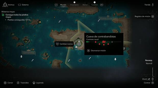 Assassin's Creed Black Flag Resynced - Contratos navales, ubicaci�n del puerto de Kingston donde se activa Cueva de contrabandistas