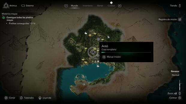 Assassin's Creed Black Flag Resynced - Cazas templarias, Ant�; ubicaci�n de Ant� en la zona suroeste de Kingston