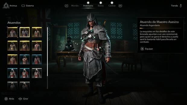 Assassin's Creed Black Flag Resynced - Atuendos, Atuendo de Maestro Asesino