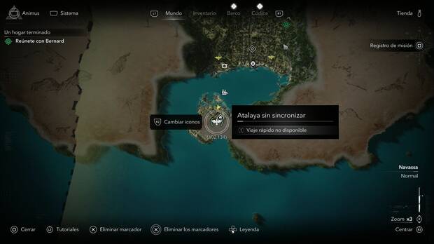 Assassin's Creed Black Flag Resynced - Atalayas de Navassa, ubicaci�n de la atalaya de Port Royal