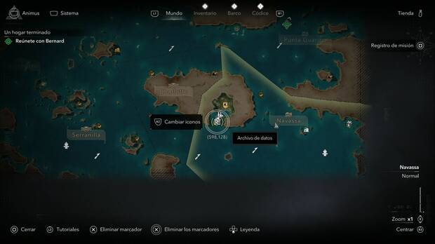 Assassin's Creed Black Flag Resynced - Archivos de datos, ubicaci�n del archivo de datos Cadena de mensajes filtrados en la zona sur de Port Royal