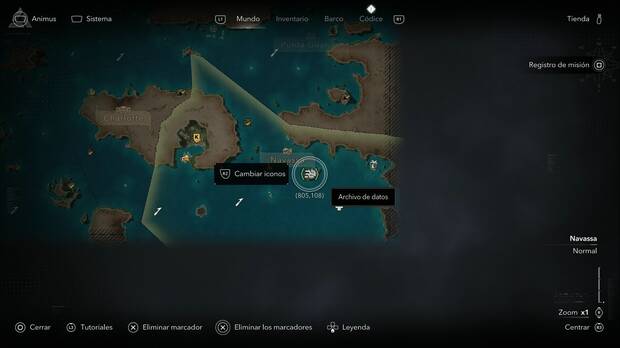 Assassin's Creed Black Flag Resynced - Archivos de datos, ubicaci�n del archivo Grabaciones de seguridad en Ile a Vache