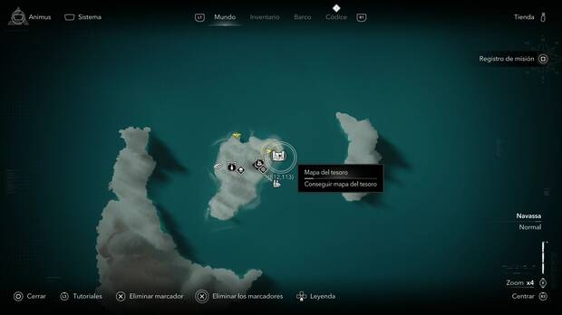 Assassin's Creed Black Flag Resynced - Mapas del tesoro, ubicaci�n del mapa del tesoro de Jig�ey