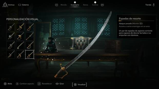 Assassin's Creed Black Flag Resynced - Armas, Espadas de resorte