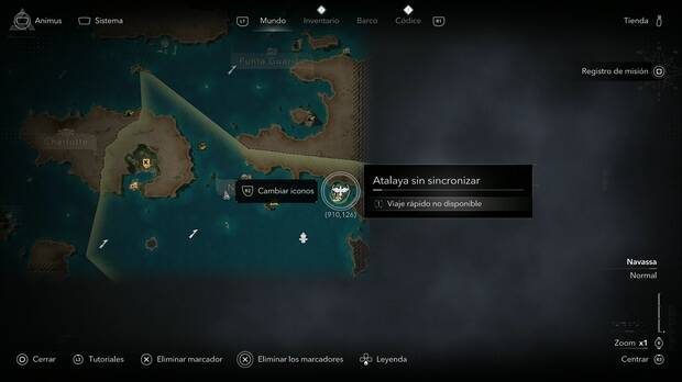 Assassin's Creed Black Flag Resynced - Atalayas de Navassa, ubicaci�n de la atalaya de la Isla del Misterio