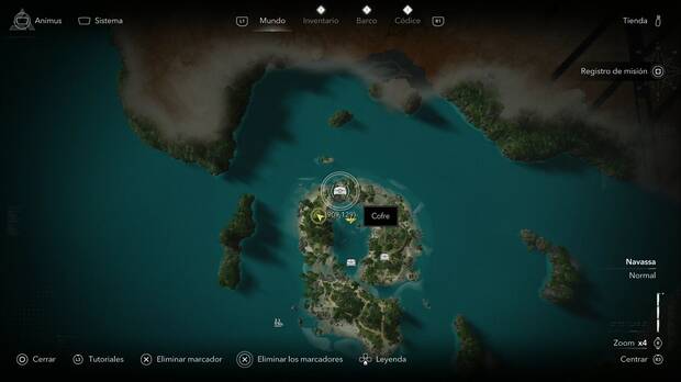 Assassin's Creed Black Flag Resynced - Tesoros en Navassa, ubicaci�n de uno de los cofres de la Isla del Misterio