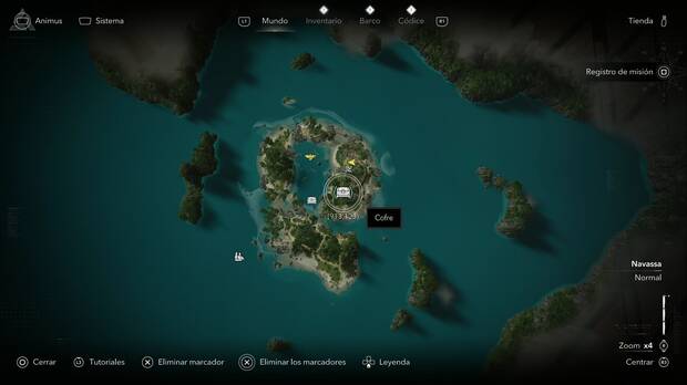 Assassin's Creed Black Flag Resynced - Tesoros en Navassa, ubicaci�n de uno de los cofres de la Isla del Misterio