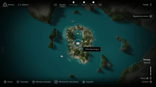 Assassin's Creed Black Flag Resynced - Tesoros en Navassa, ubicaci�n de uno de los cofres de la Isla del Misterio