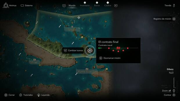 Assassin's Creed Black Flag Resynced - Contratos navales, punto de Gran Inagua donde se acepta El contrato final