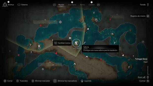 Assassin's Creed Black Flag Resynced - Partituras de salomas, ubicaci�n de la partitura de la saloma Los peces del mar en Placer de los Roques