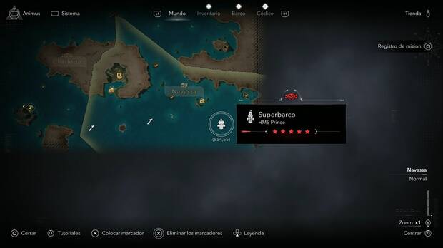 Assassin's Creed Black Flag Resynced - Superbarcos, ubicaci�n del HMS Prince