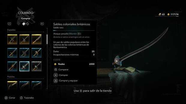 Assassin's Creed Black Flag Resynced - Armas, Sables coloniales brit�nicos