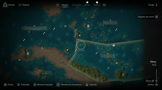Assassin's Creed Black Flag Resynced - Tripulaci�n esqueleto, ubicaci�n de la isla sin nombre donde est� el vendedor secreto