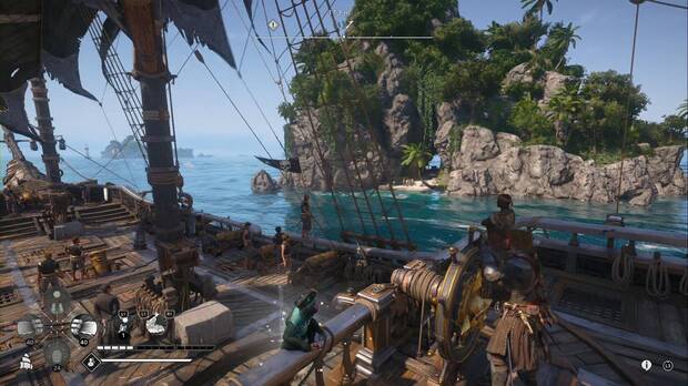 Assassin's Creed Black Flag Resynced - Tripulaci�n esqueleto, gruta de la isla con el vendedor secreto