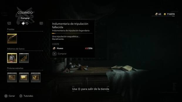 Assassin's Creed Black Flag Resynced - Tripulaci�n esqueleto, Indumentaria de tripulaci�n fallecida en el inventario del vendedor secreto
