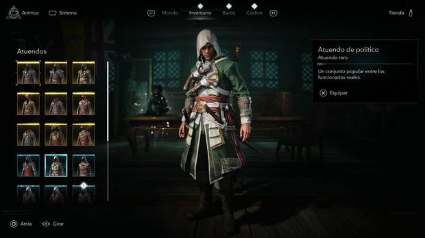 Assassin's Creed Black Flag Resynced - Atuendos; Atuendo de pol�tico
