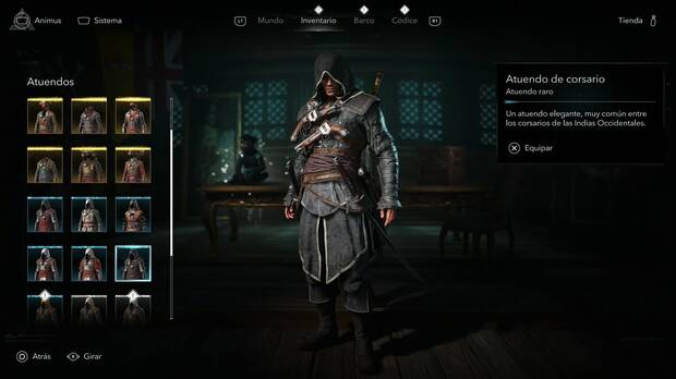 Assassin's Creed Black Flag Resynced - Atuendos; Atuendo de corsario