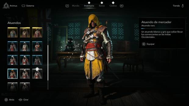 Assassin's Creed Black Flag Resynced - Atuendos; Atuendo de mercader