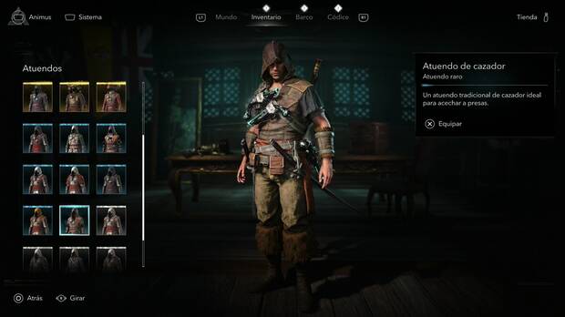 Assassin's Creed Black Flag Resynced - Atuendos, Atuendo de cazador