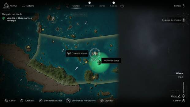 Assassin's Creed Black Flag Resynced - Archivos de datos, ubicaci�n del archivo Res�ea de la pel�cula Diablos (es mala) en la isla sin nombre en Gibara