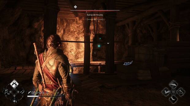 Assassin's Creed Black Flag Resynced - Misiones secundarias, El tesoro de Barbanegra; zona marcada en verde en la cueva de la Bahía de Anotto