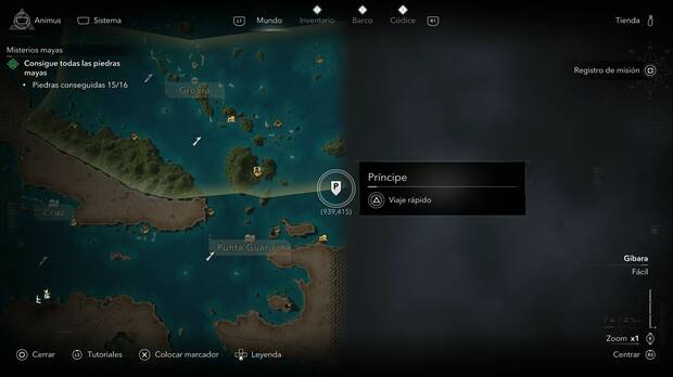 Assassin's Creed Black Flag Resynced - Punto de viaje r�pido a Pr�ncipe en el mapa del Caribe