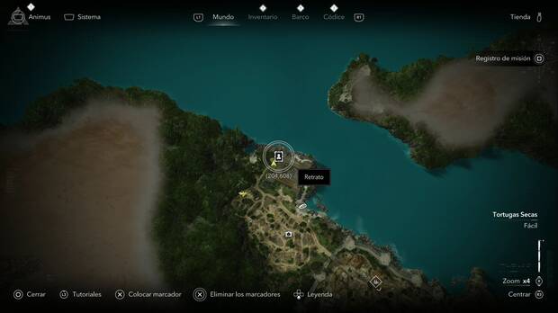 Assassin's Creed Black Flag Resynced - Retratos, ubicaci�n del retrato del Tibur�n en La Habana