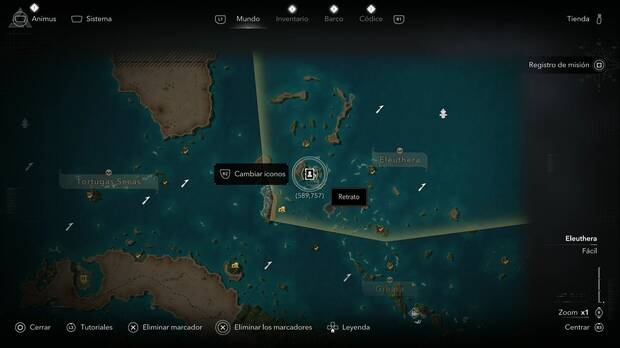 Assassin's Creed Black Flag Resynced - Retratos, ubicaci�n del retrato del comodoro Chamberlaine en Nas�u