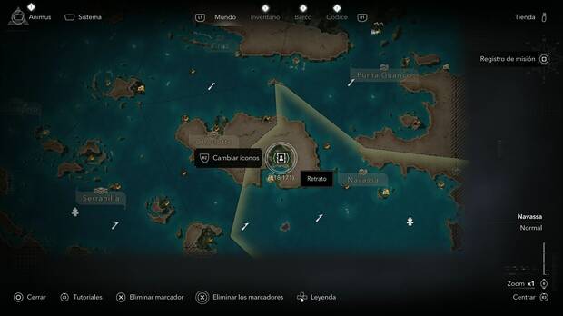 Assassin's Creed Black Flag Resynced - Retratos, ubicaci�n del retrato de Woodes Rogers en Kingston
