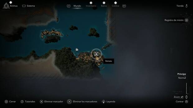 Assassin's Creed Black Flag Resynced - Retratos, ubicaci�n del retrato de Bartholomew Roberts en Pr�ncipe