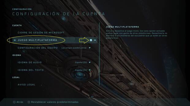 Halo: Campaign Evolved - C�mo activar o desactivar el crossplay